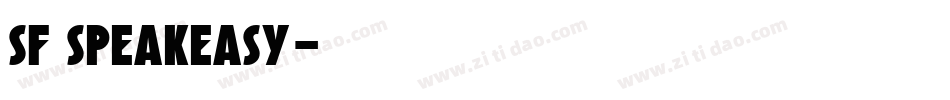 SF Speakeasy字体转换